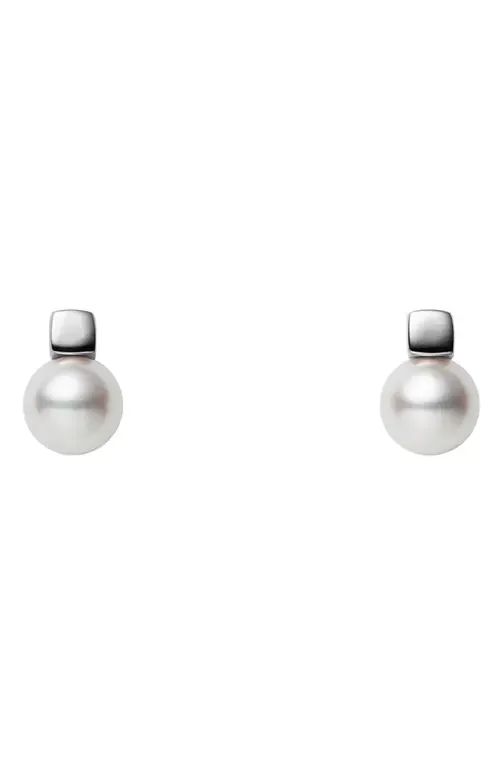 Classic Cultured Pearl Stud Earrings by Mikimoto