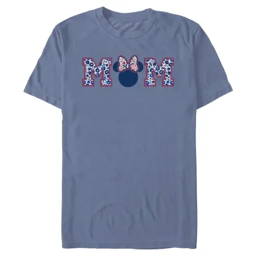 Flower Bow Icon Mom Shape Short Sleeve Graphic T-Shirt by Minnie Mouse