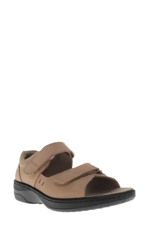 Gemma Sandal in Dusty Taupe Nubuck by Propét
