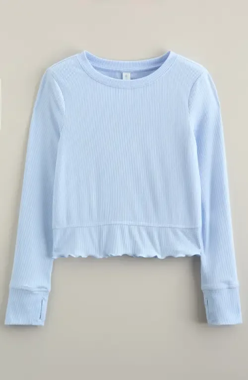 Grace Long Sleeve Rib T-Shirt by Zella Girl