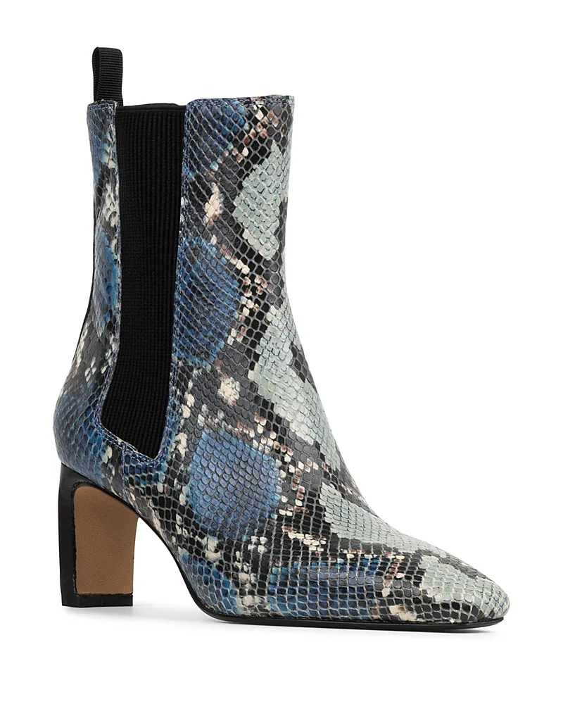 Brittnie Embossed Leather Ankle Boots by Donald Pliner
