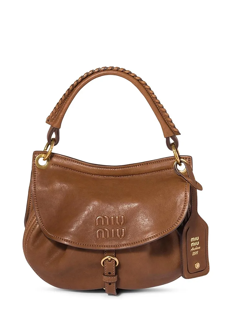 Rendez-Vous Nappa Leather Bag by Miu Miu