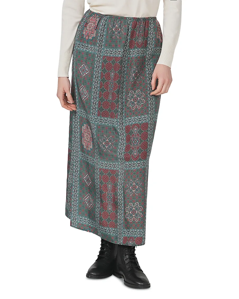 Brushed a Line Maxi Skirt by Point