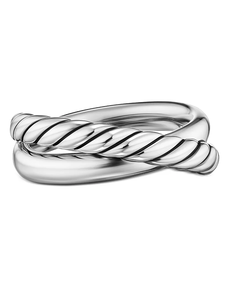 Crossover Two Row Ring in Sterling Silver, 7.4mm by David Yurman