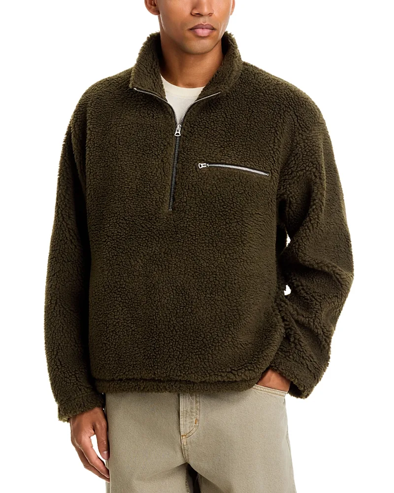 Half Zip Fleece Pullover Sweatshirt by Madewell