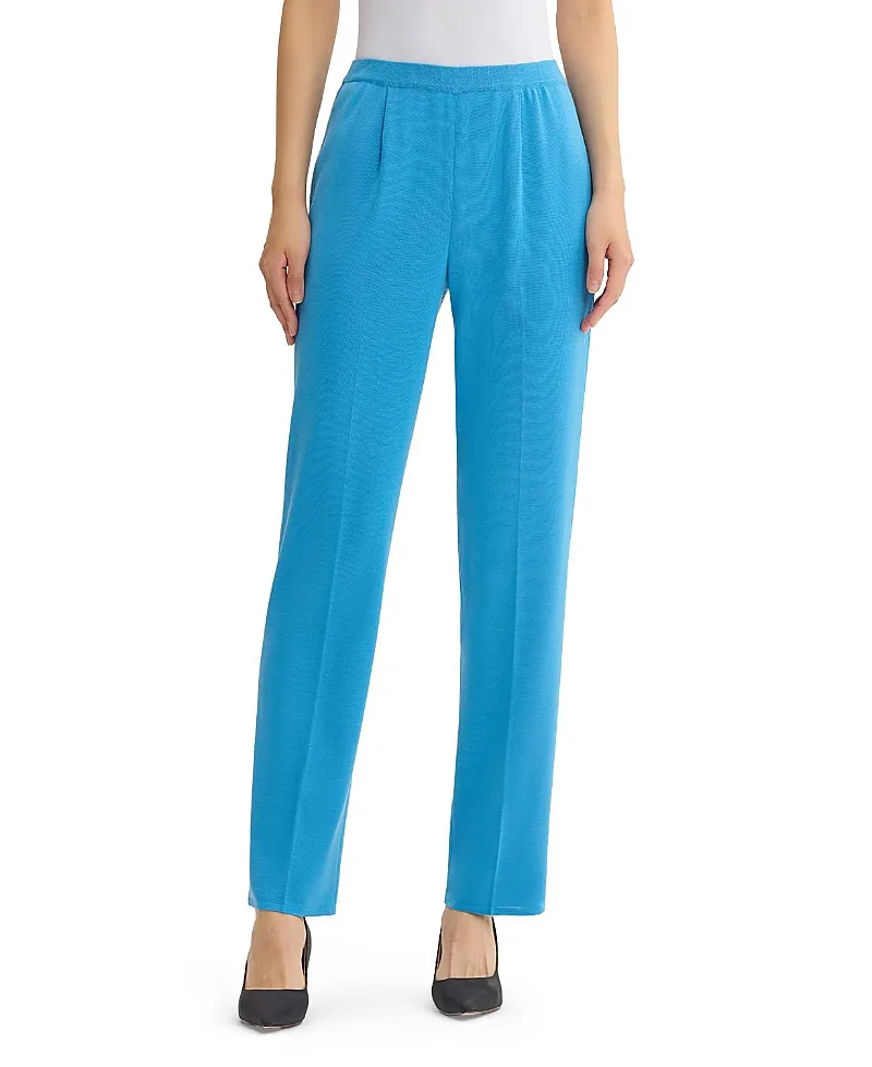 Knit Straight Leg Pants by Ming Wang