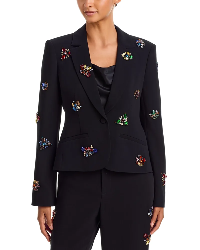 Karlie Crown Jewel Embellished Blazer
