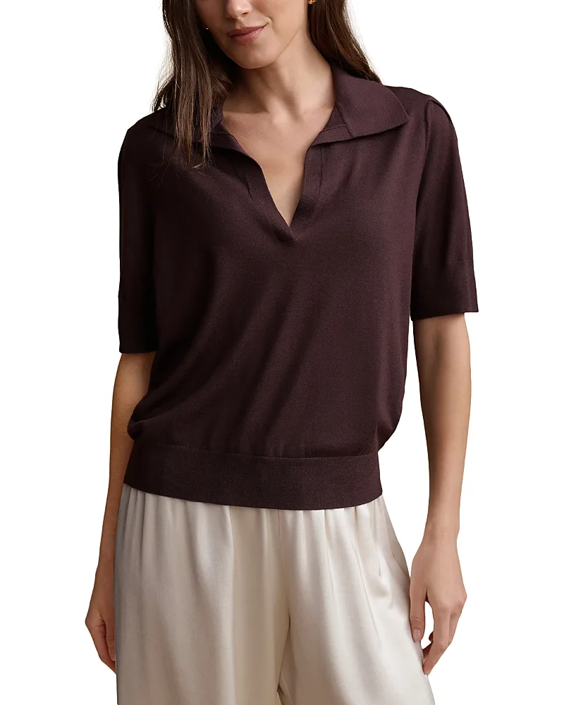 Courtney Wool Johnny Collar Sweater by Jenni Kayne