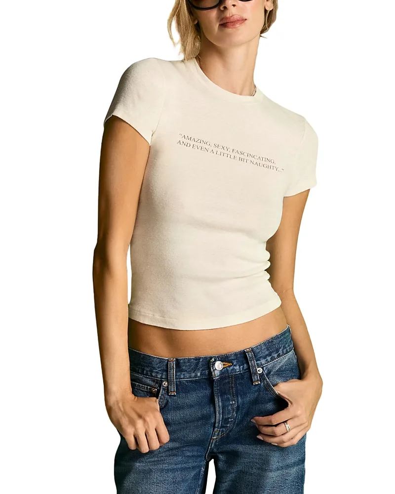 90s Rave Review Baby Tee by Re/Done