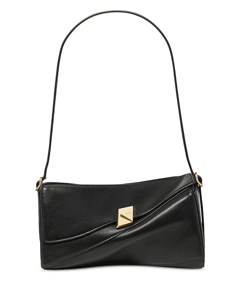 Deco Leather Twisted Flap Shoulder Bag by kate spade