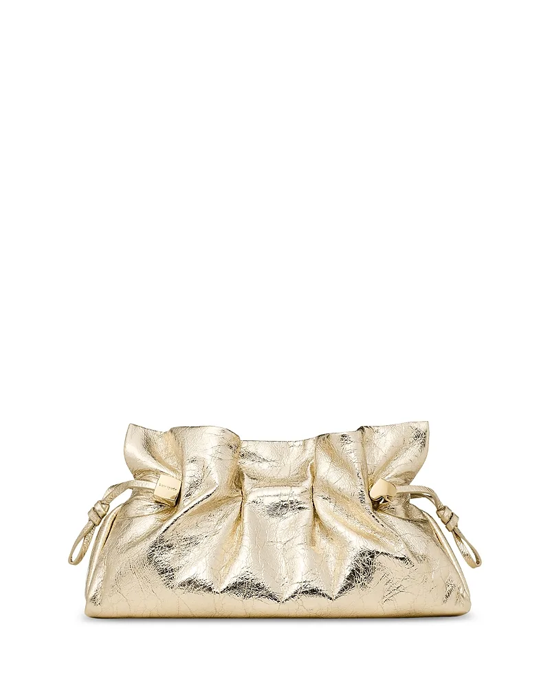 Rio Medium Metallic Leather Clutch