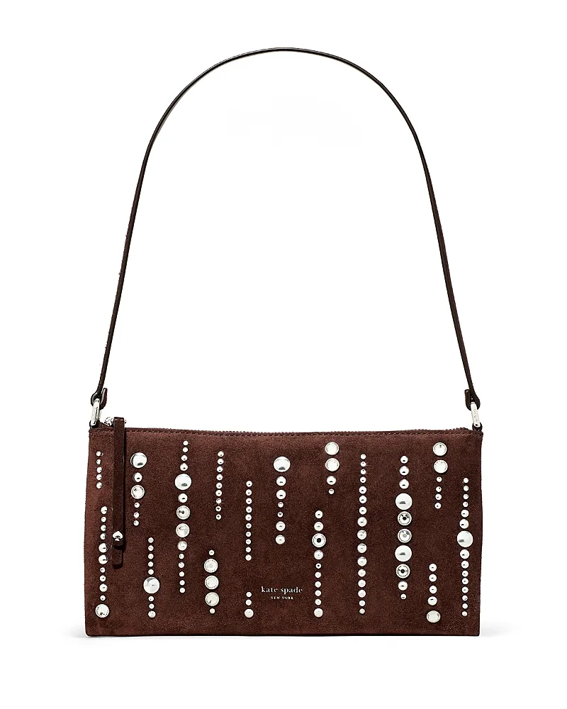 Fling Embellished Suede Pochette Bag by kate spade