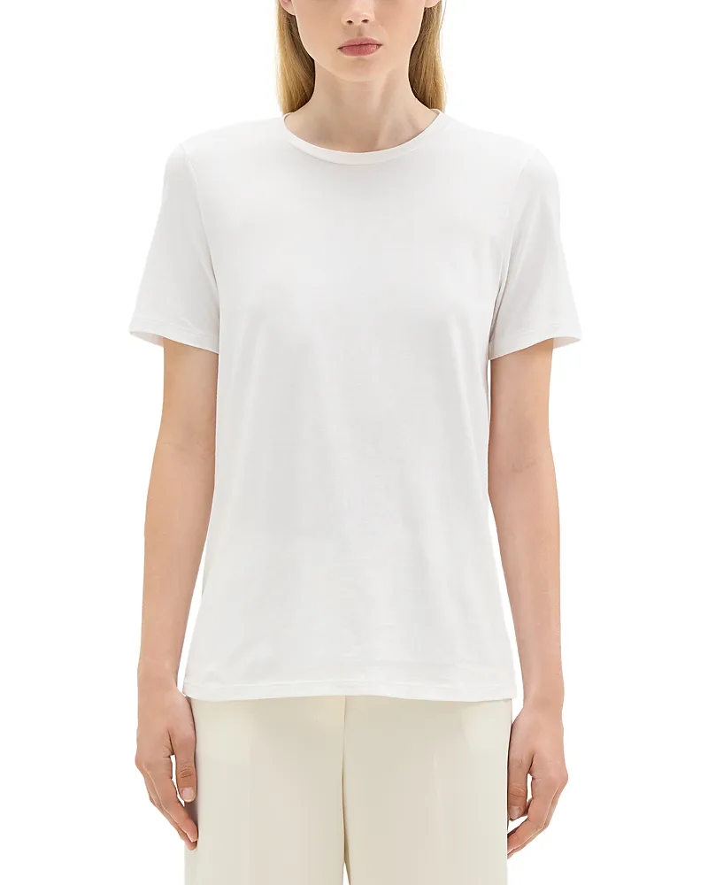 Easy Cotton Crewneck Tee by Theory