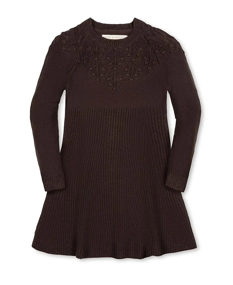 Organic Bobble Yoke Sweater Dress by Hope & Henry