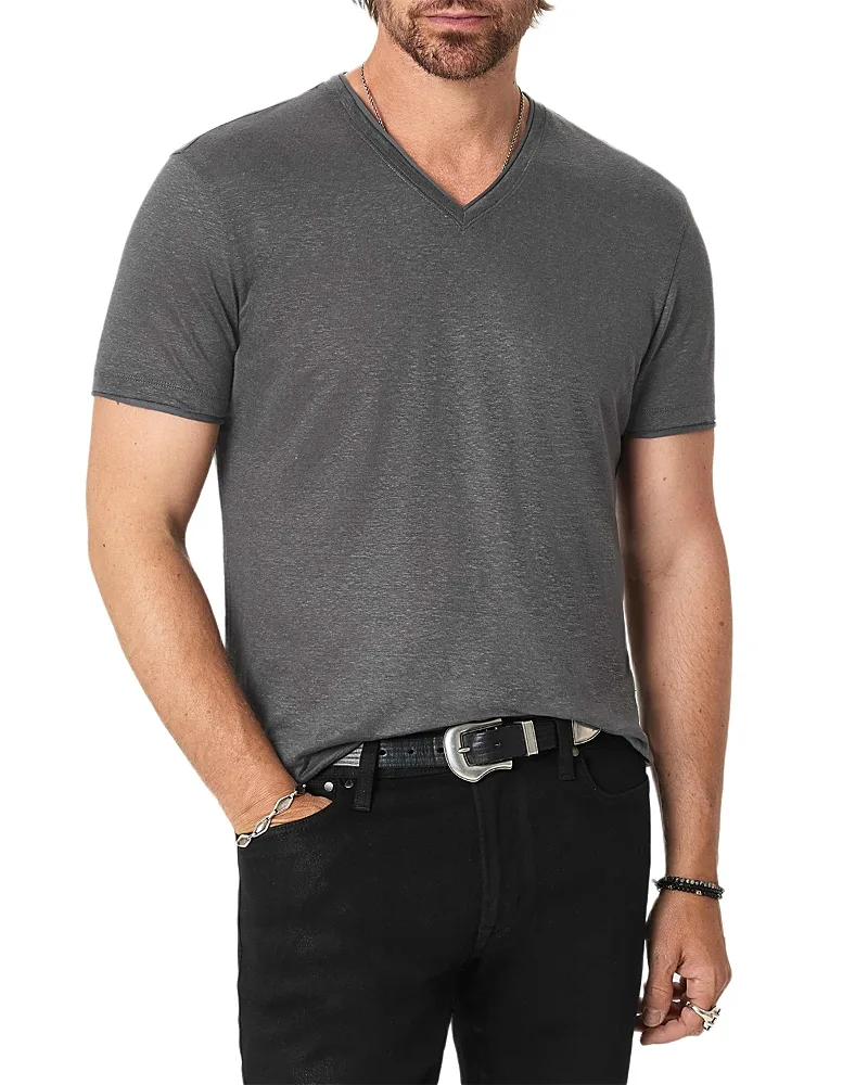 Wooster Linen V Neck T-Shirt by John Varvatos