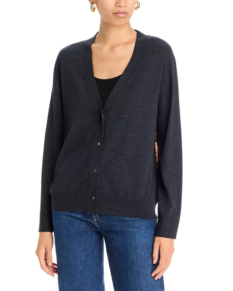 Wool & Silk V Neck Cardigan by Johnny Was