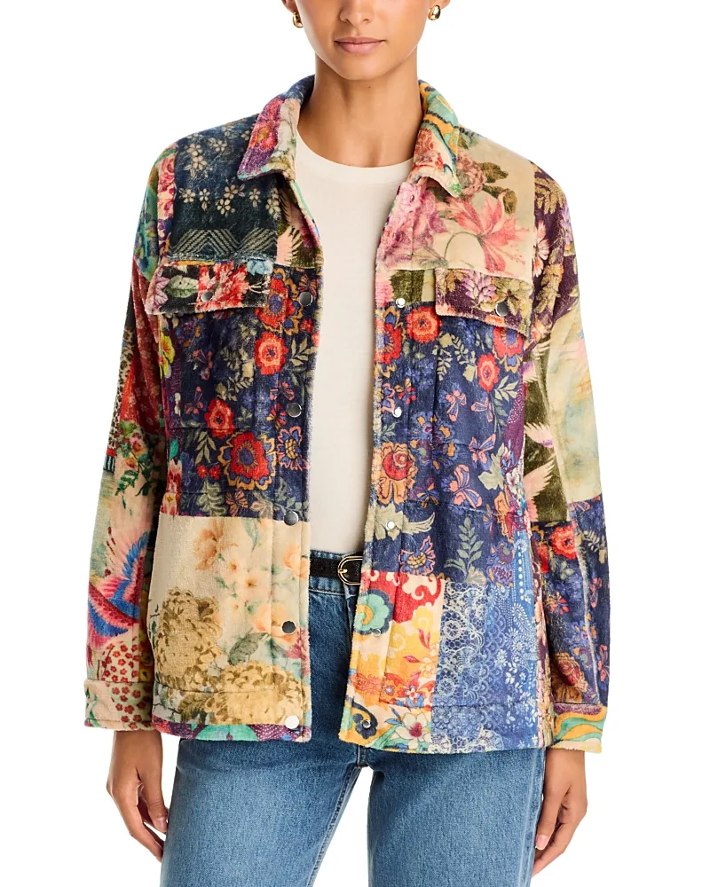 Amelie Fleece Trucker Jacket by Johnny Was