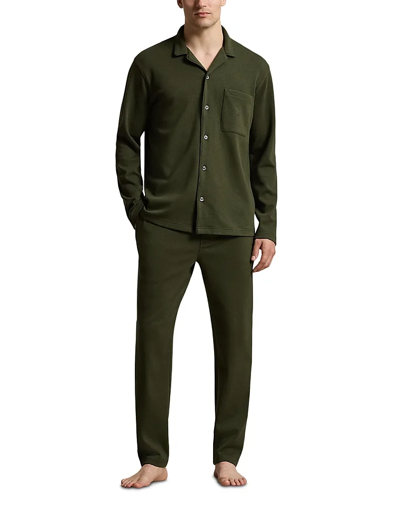 Herringbone Knit Pajama Shirt by Polo Ralph Lauren