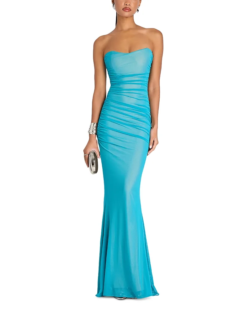 Quintessa Strapless Mesh Dress by Retrofête