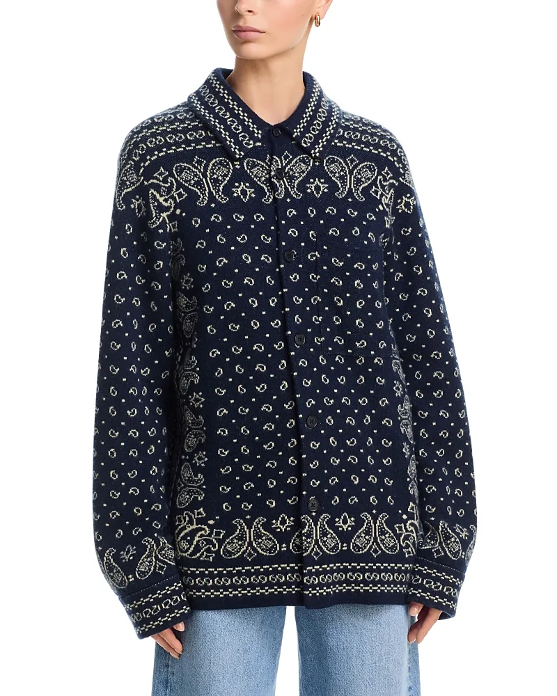 Cashmere Wild Rag Work Shirt by Guest In Residence