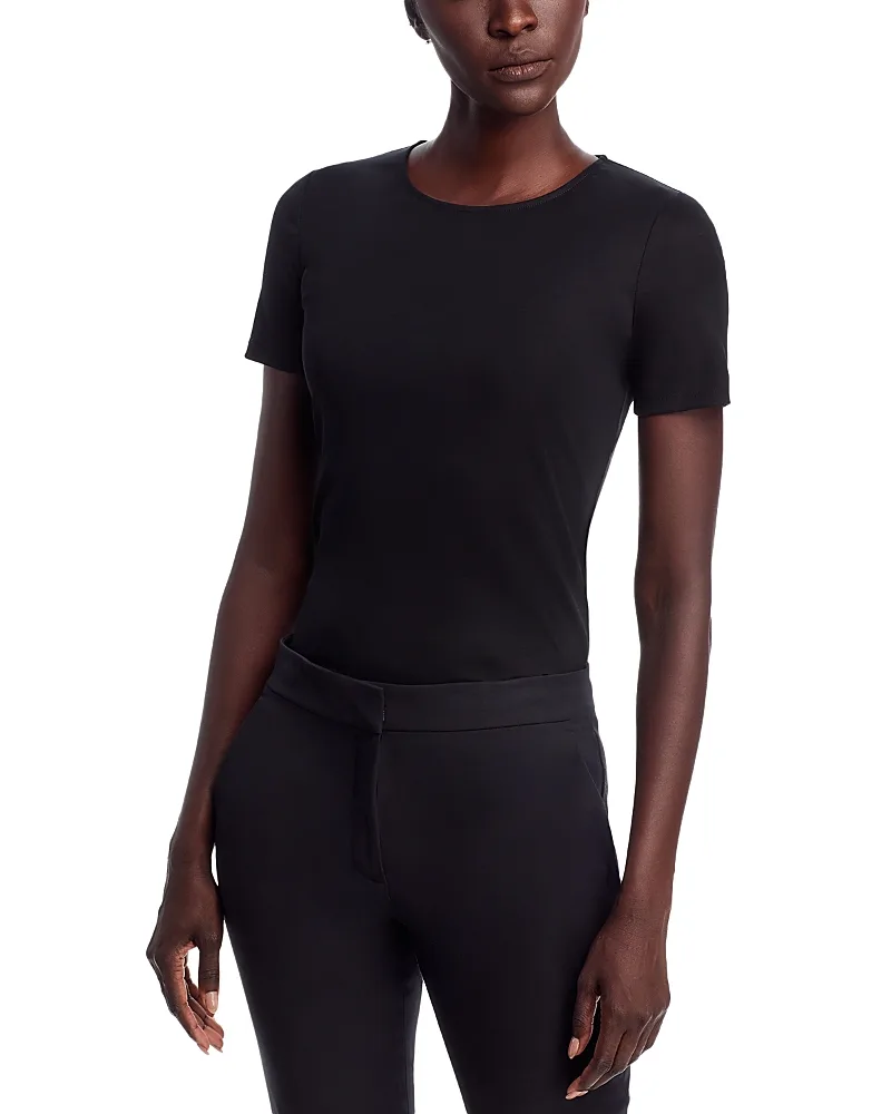 Crewneck Cotton Tee by Lafayette 148 New York