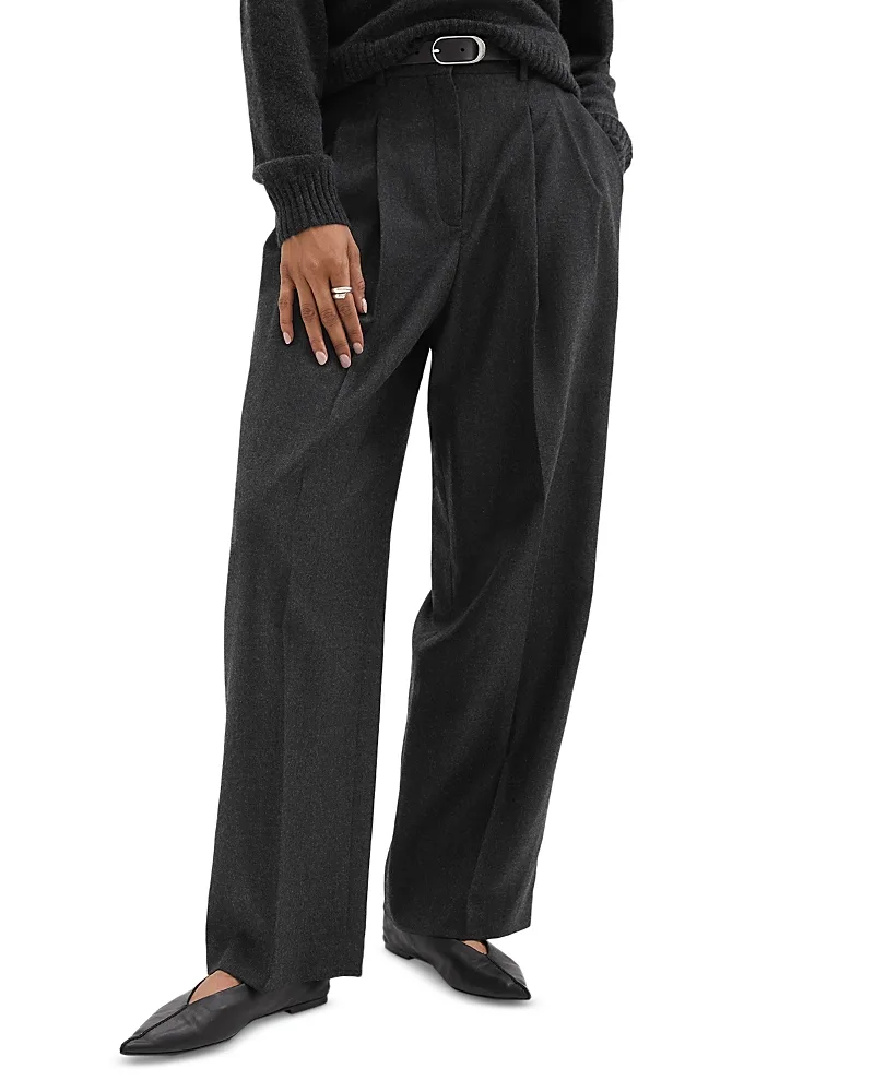 Wool Double Pleat Pants by Theory