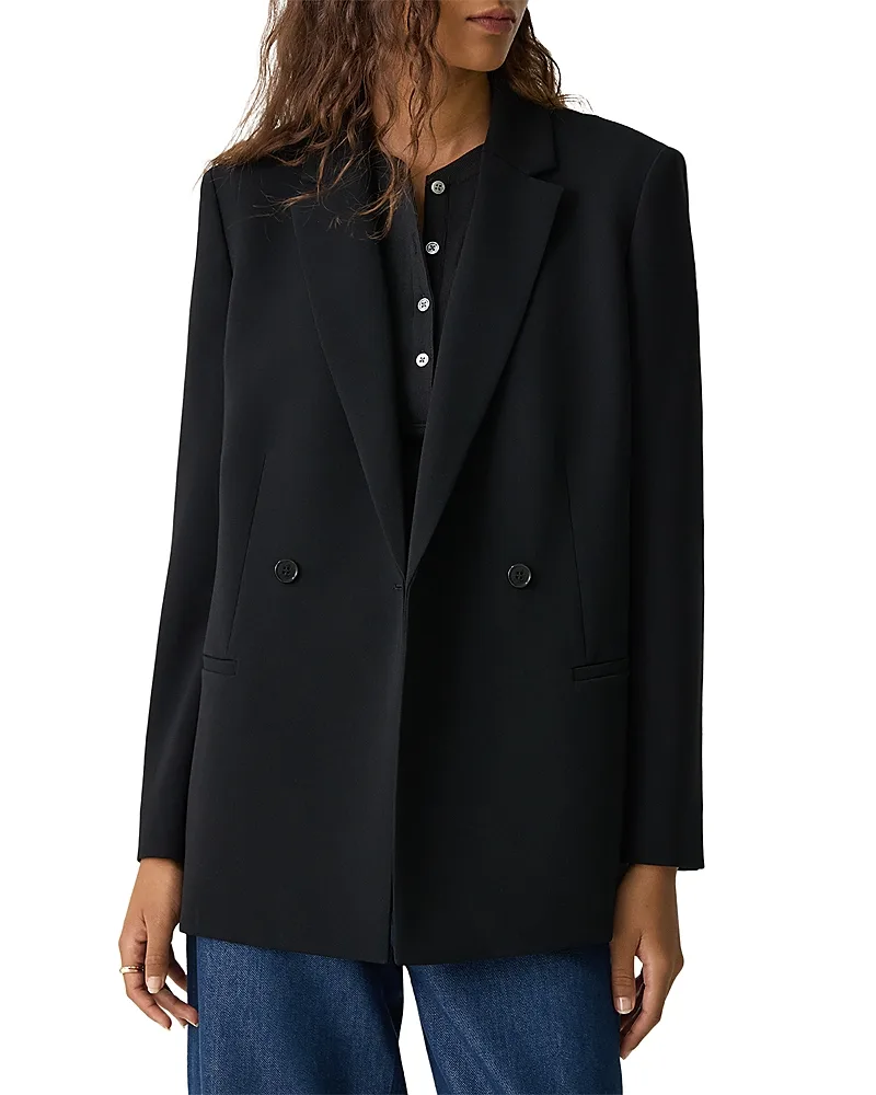 Relaxed Fit Double Breasted Jacket by Theory