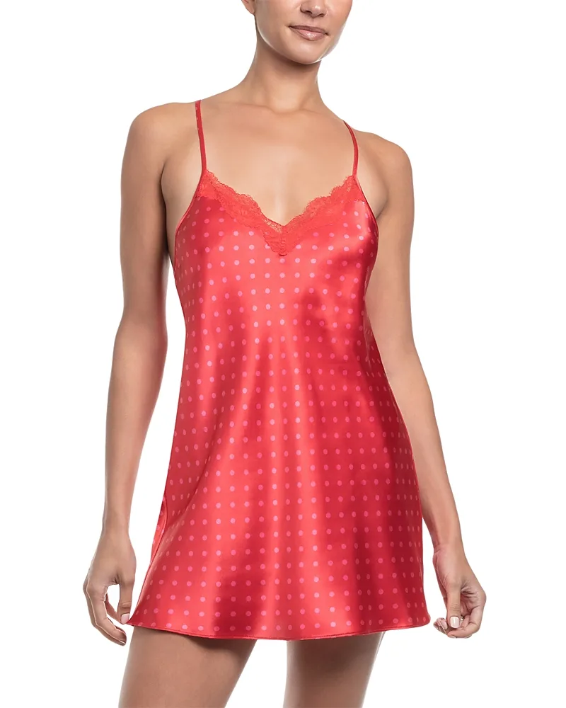 Stretch Satin Strappy Back Chemise by In Bloom By Jonquil