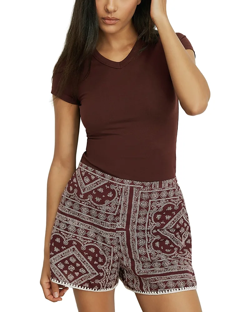 Devin V Neck Tee by Veronica Beard