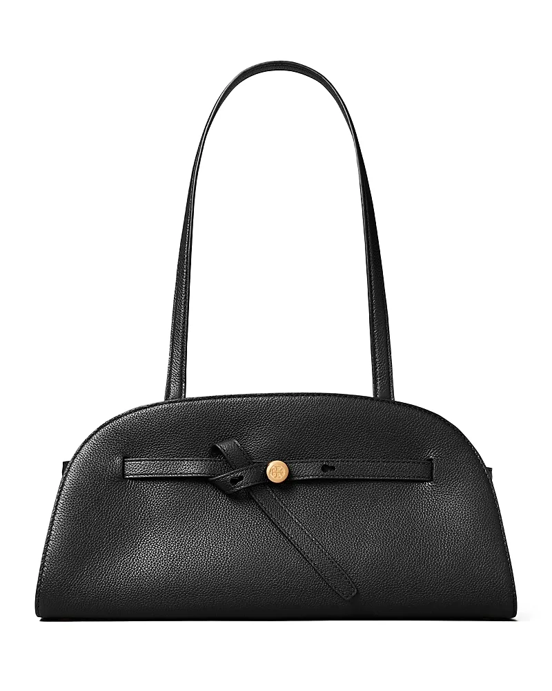 Romy East West Bauletto Leather Shoulder Bag