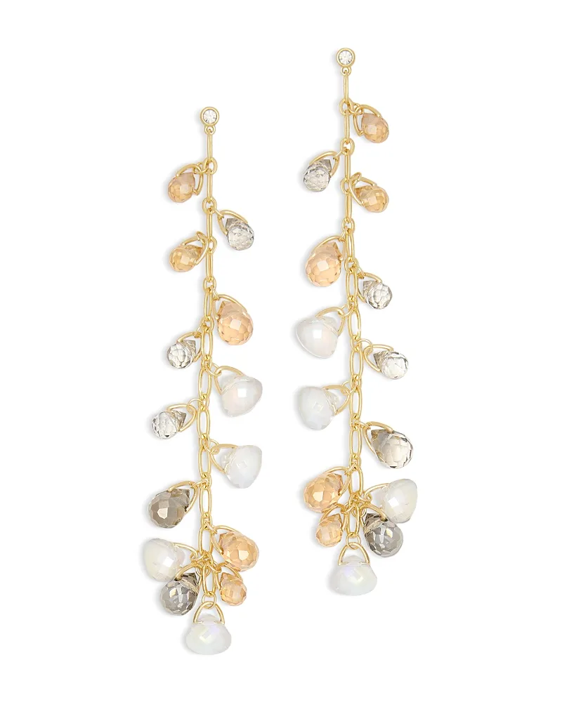 Brielle Crystal Chain Drop Earrings, 4.7L by Ramy Brook