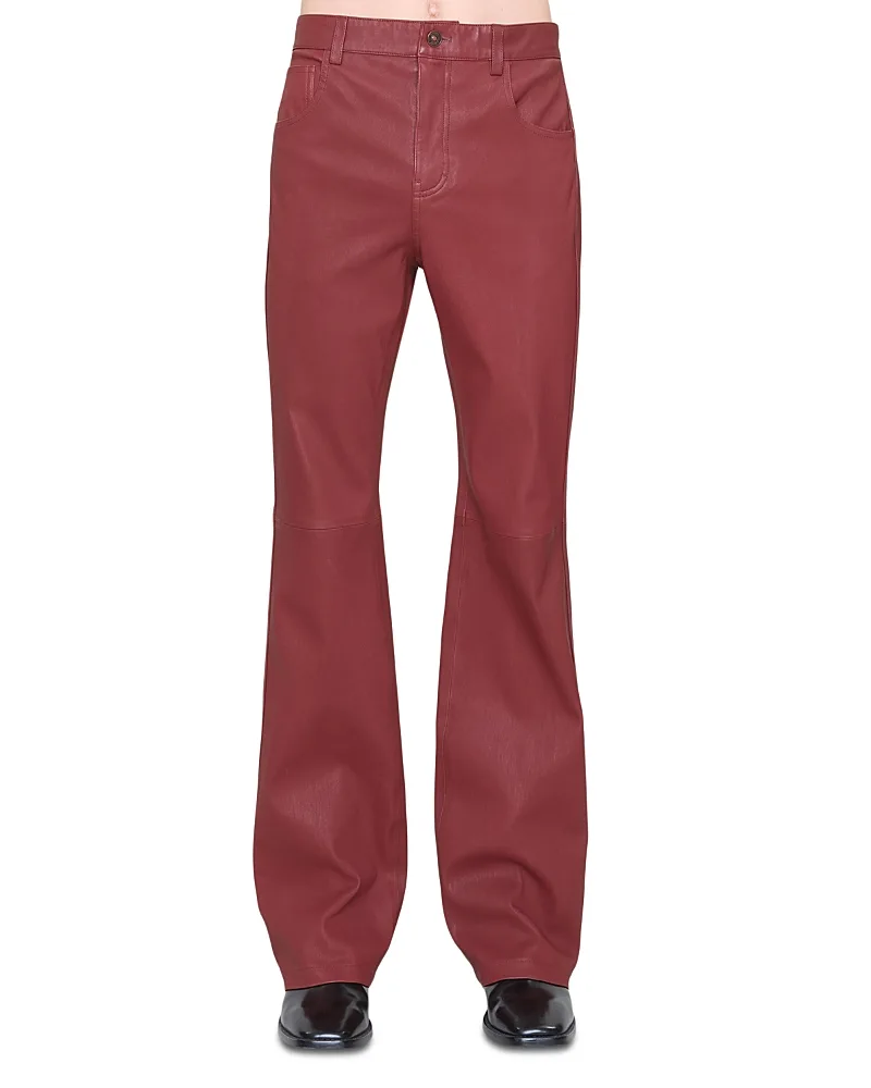 Vintage Cut Leather Pants by AMIRI