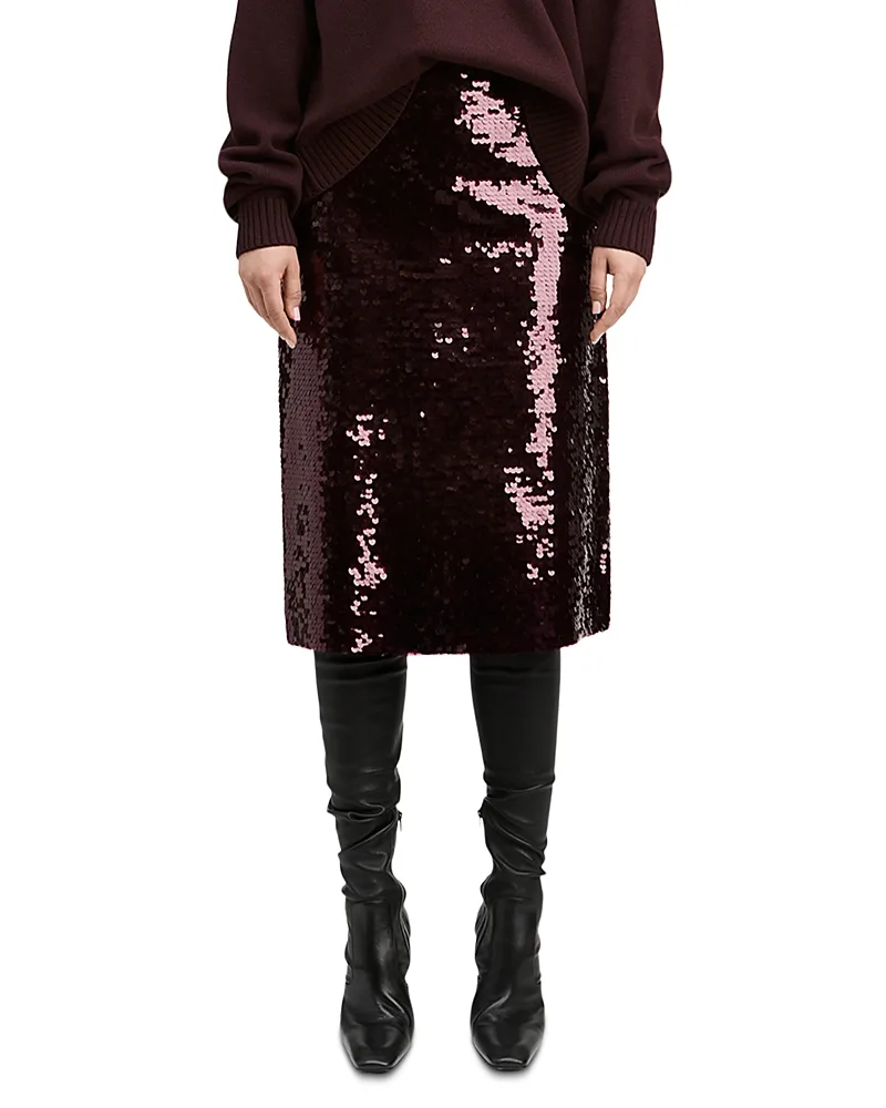 Benjamin Paillette Midi Pencil Skirt by Derek Lam