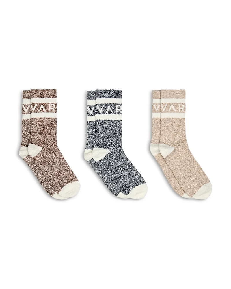 Spencer Logo Marled Crew Socks, Pack of 3 by Varley