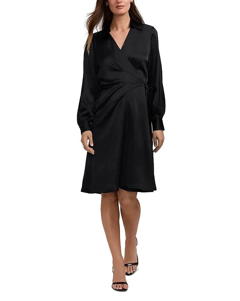 Valentina Seamed Wrap Dress by Foxcroft