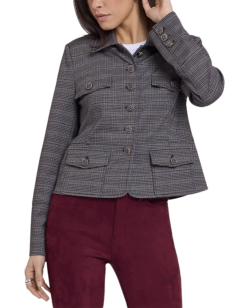 Celeste Padded Shoulder Check Jacket by NYDJ