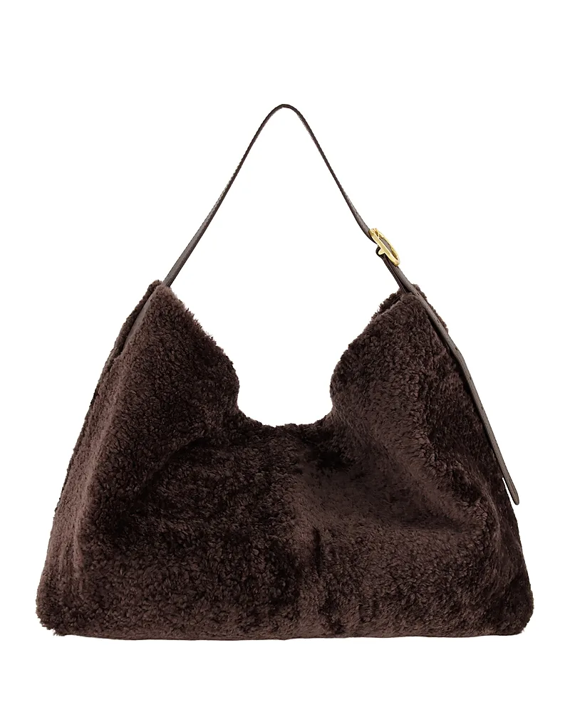 Medium Shearling Hobo by Vince