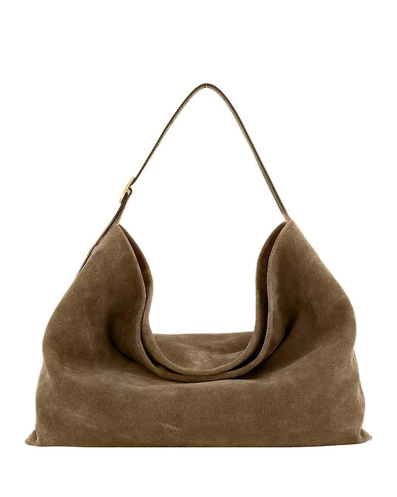 Medium Suede Hobo Bag by Vince