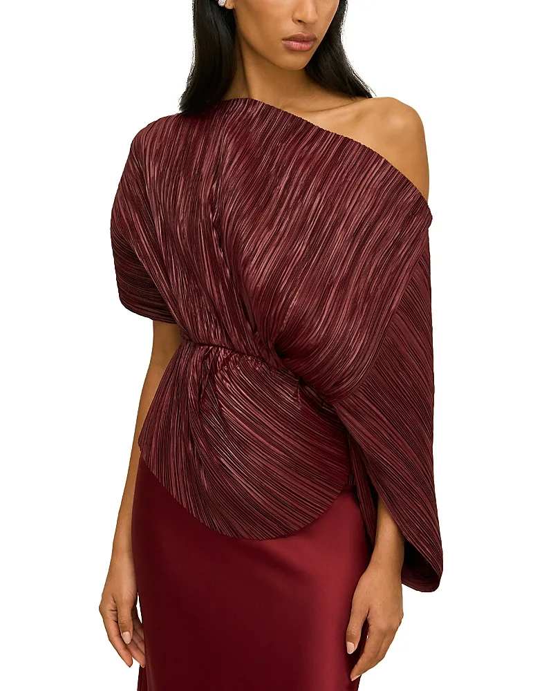 Chintz Plisse Off-the-Shoulder Top by Cult Gaia