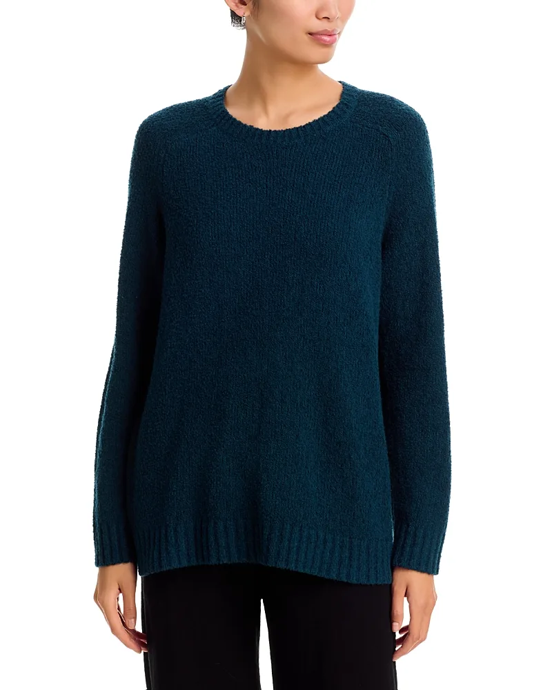 Cotton Fluff Crewneck Sweater by Eileen Fisher