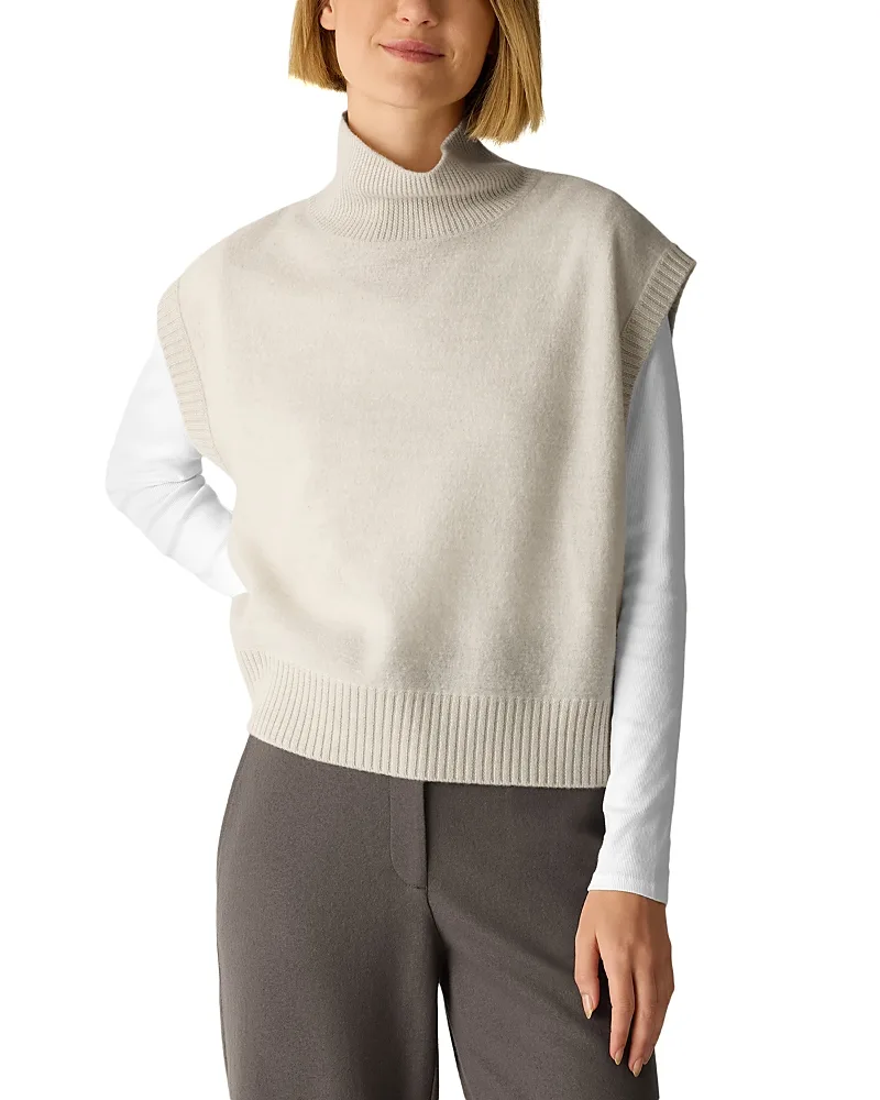 Felted Wool Turtleneck Sweater by Eileen Fisher