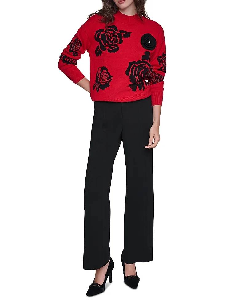Paris Rose Crewneck Sweater