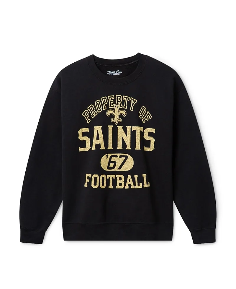NFL New Orleans Saints Property Flea Market Crew Fleece by Junk Food