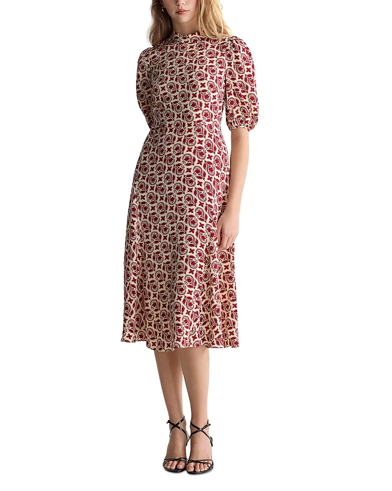 Nella Printed Midi Dress