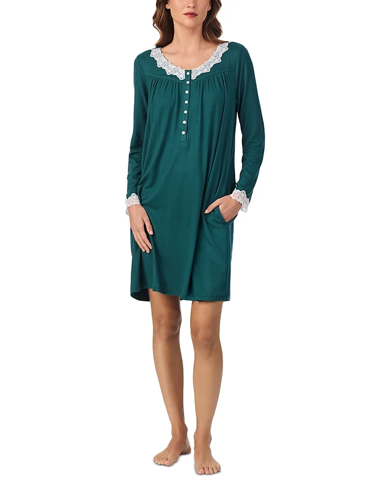 Dream Sweater Knit Short Nightgown by Eileen West