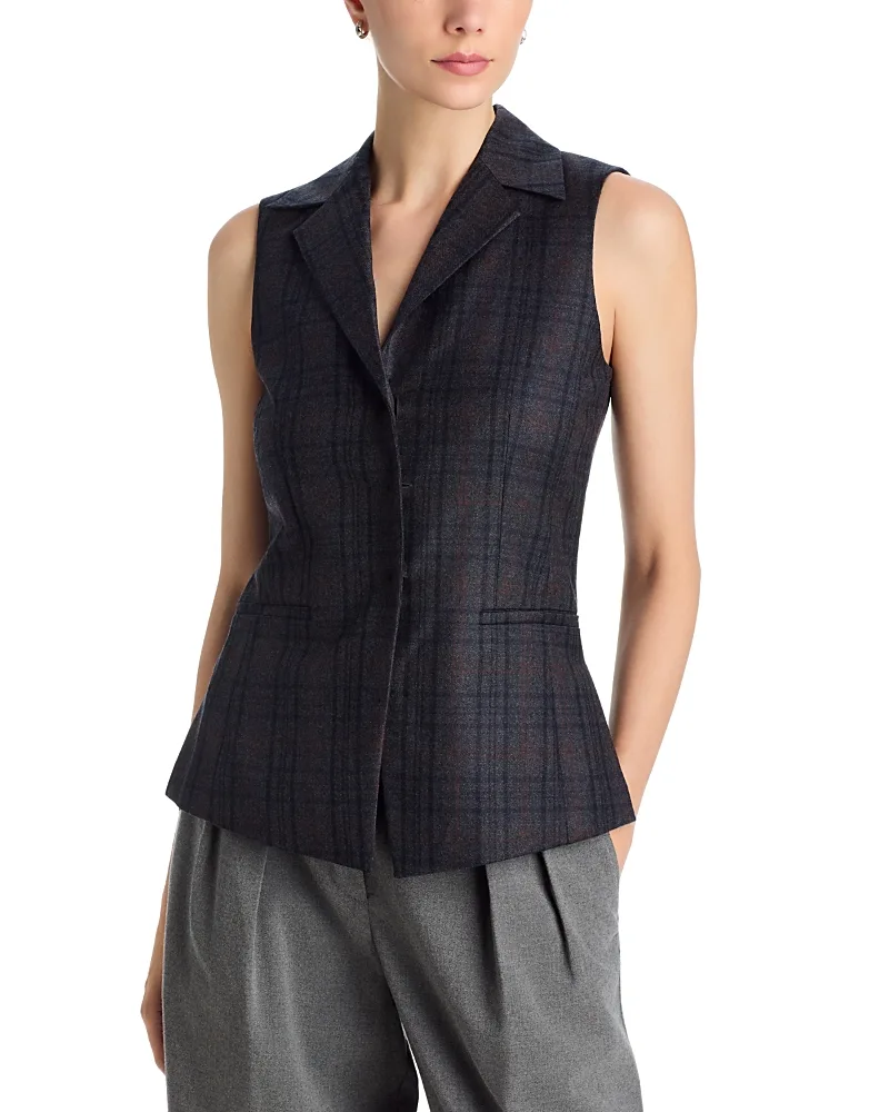 Wool Collared Vest by Theory