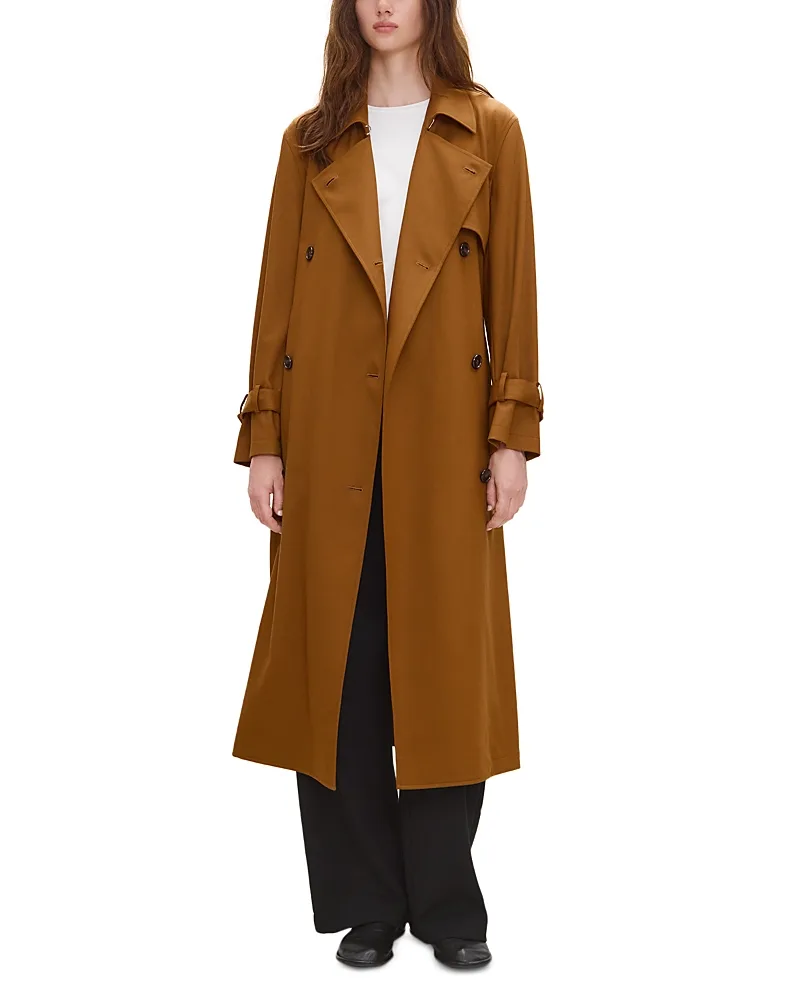 Relaxed Belted Trench Coat by Theory