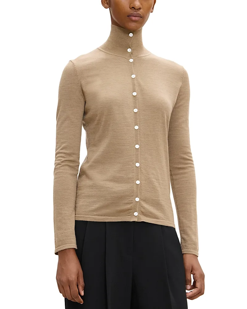 Slim Turtleneck Top in Regal Wool by Theory