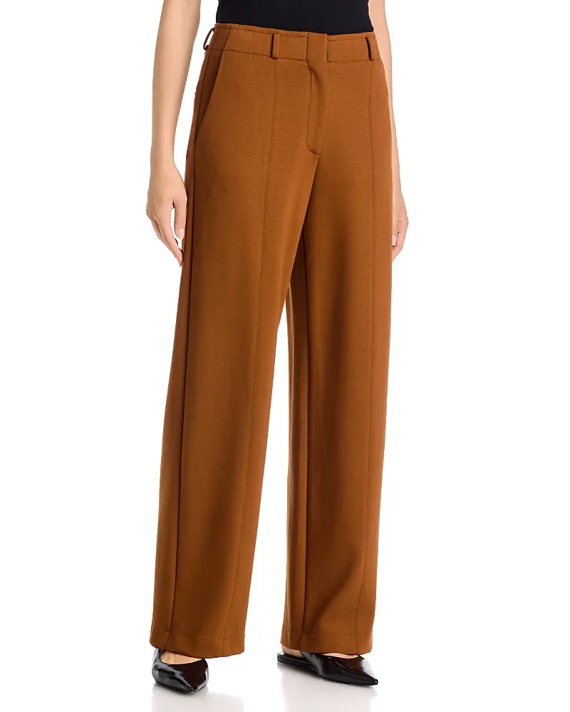 Straight Leg Knit Trousers