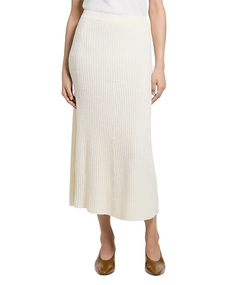 Wool & Cashmere Knit Maxi Skirt by Theory